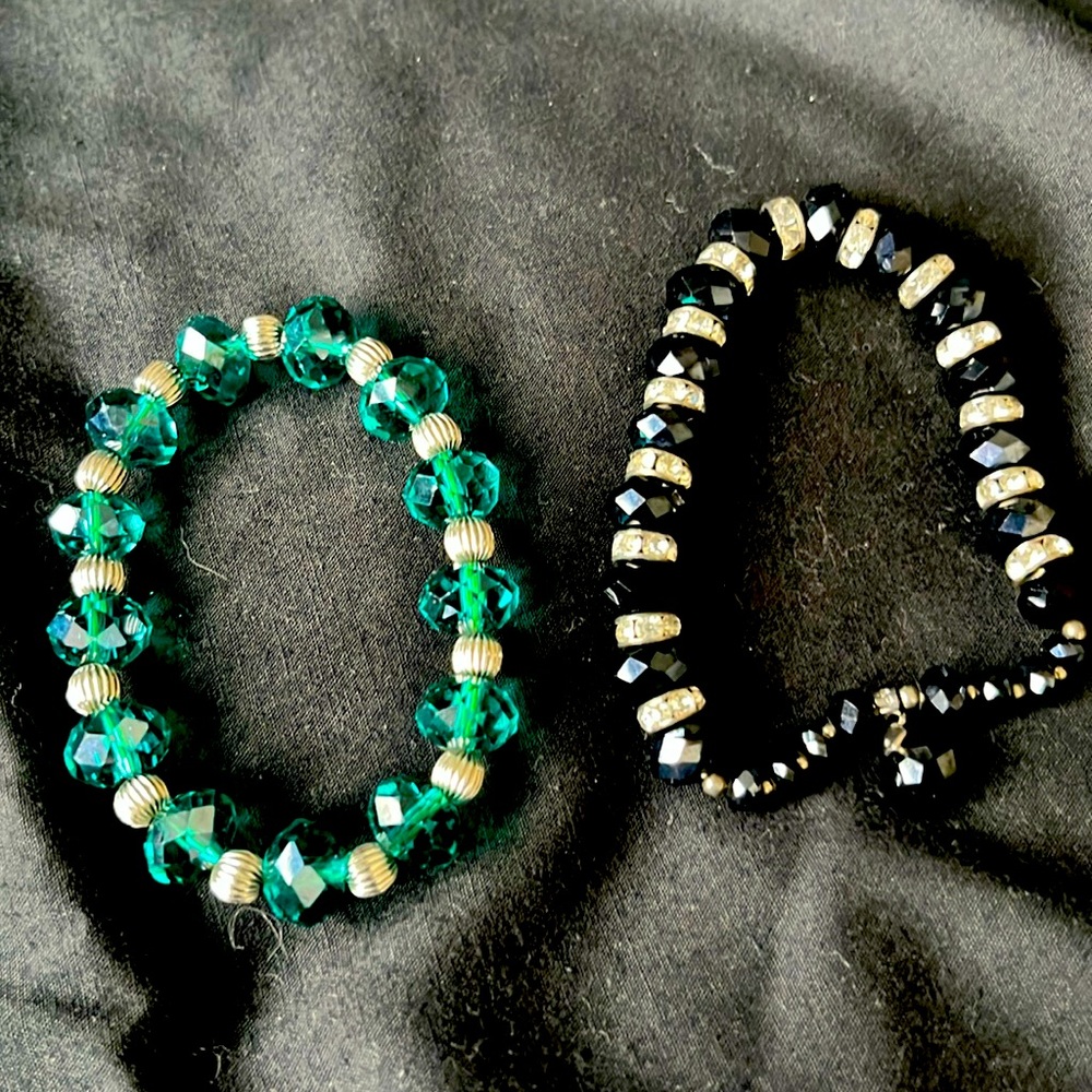 Stretch Faceted Bead Bracelets